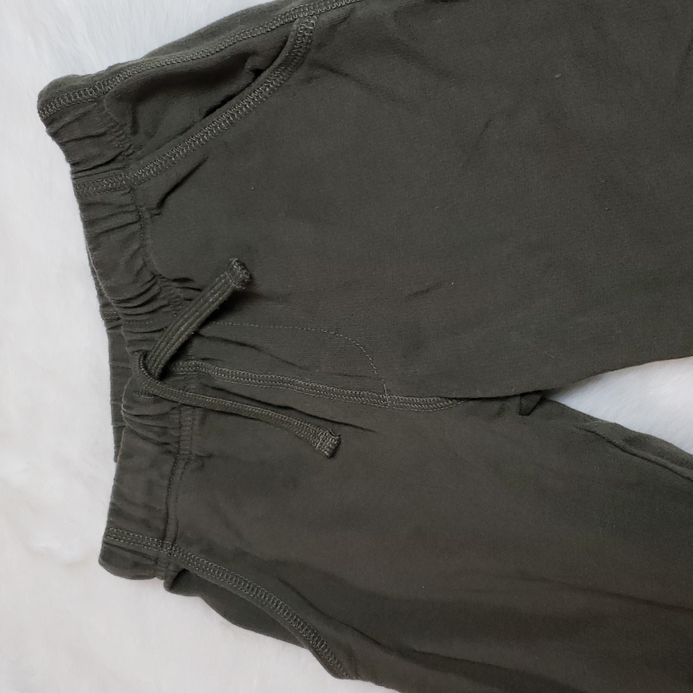 Boys Size 7 Carter's Green Drawstring Elastic Waist 100% Cotton Pants